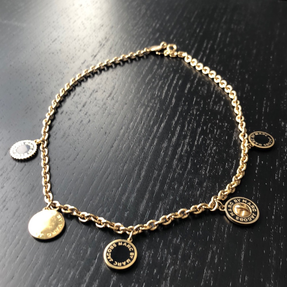 Marc by Marc Jacob Logo Gold Necklace